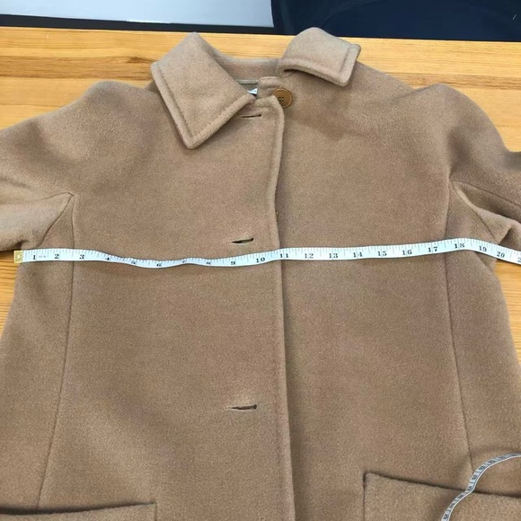 Max Mara Camel Wool Cashmere Vintage 1990s Longline Coat Made in Italy - Picture 7 of 10
